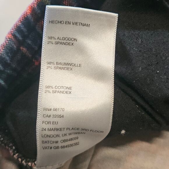 Urban Outfitters Plaid Green High Waist Tapered Pant Women's M 3726 - Picture 5 of 11